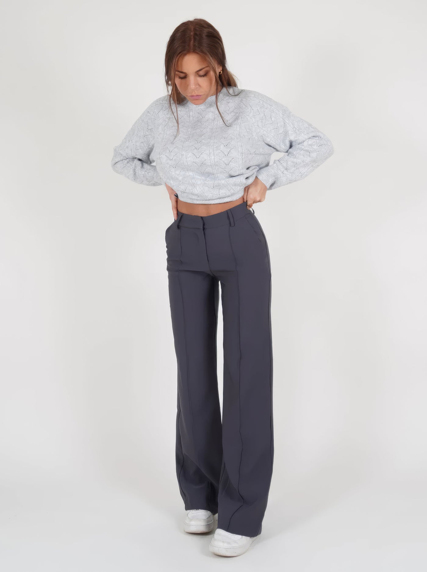 NINA - CASUAL WIJDE PIJPEN BROEK