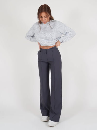 NINA - CASUAL WIJDE PIJPEN BROEK