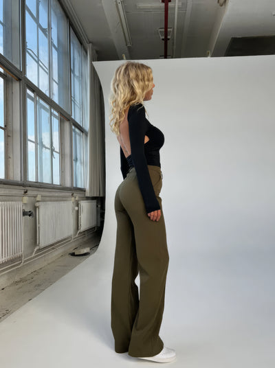NINA - CASUAL WIJDE PIJPEN BROEK