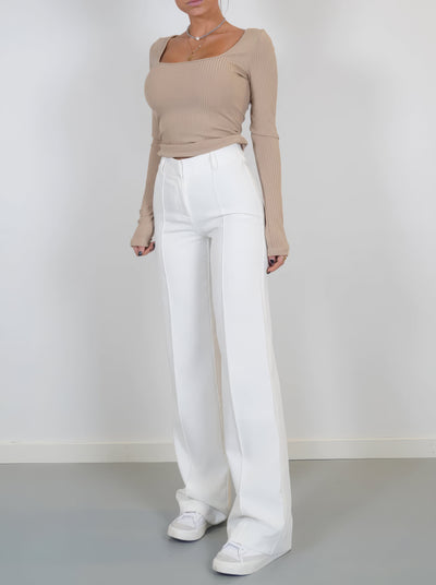NINA - CASUAL WIJDE PIJPEN BROEK