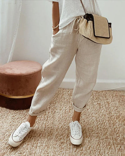 ROOS - ELEGANTE LINNEN PANTALON