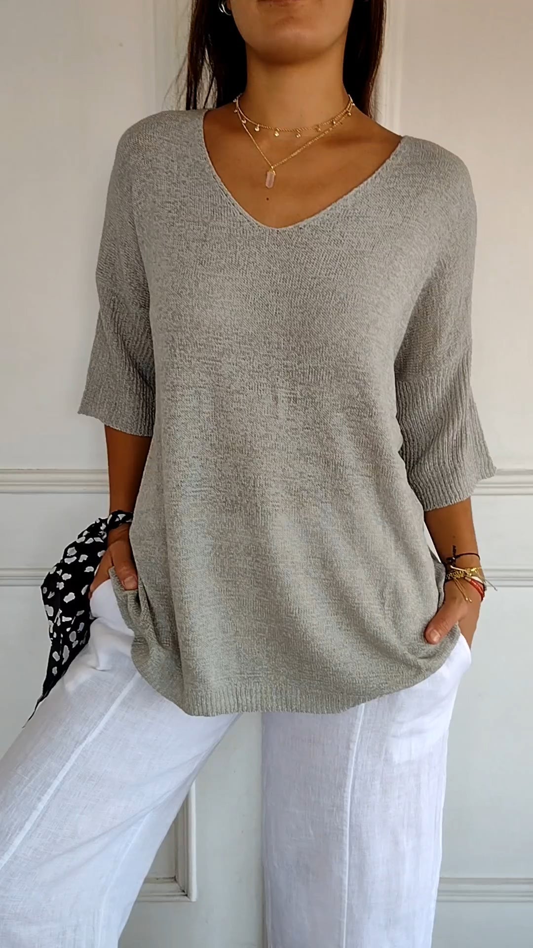 LISA - TOP MET V-HALS