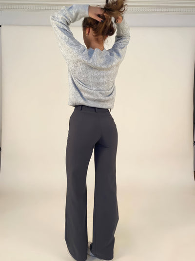 NINA - CASUAL WIJDE PIJPEN BROEK