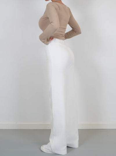 NINA - CASUAL WIJDE PIJPEN BROEK