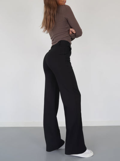 NINA - CASUAL WIJDE PIJPEN BROEK