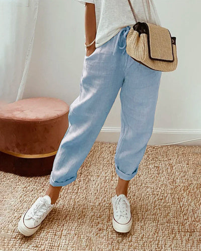 ROOS - ELEGANTE LINNEN PANTALON