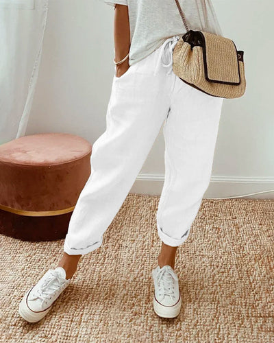 ROOS - ELEGANTE LINNEN PANTALON
