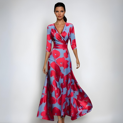 EMY - LUXE WIKKEL MAXI JURK