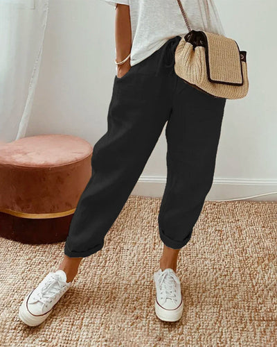 ROOS - ELEGANTE LINNEN PANTALON