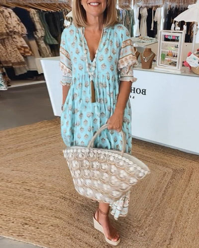 INGE - CASUAL JURK MET PRINT