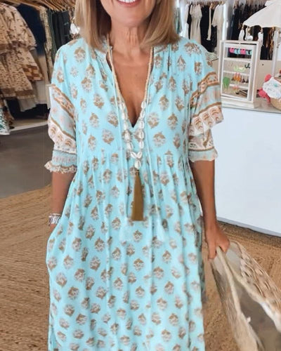 INGE - CASUAL JURK MET PRINT