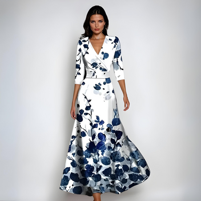 EMY - LUXE WIKKEL MAXI JURK