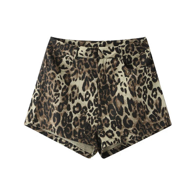 LUNETTA - KORTE BROEK LUIPAARDPRINT