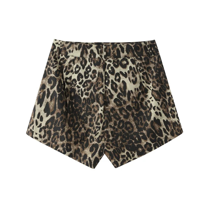 LUNETTA - KORTE BROEK LUIPAARDPRINT