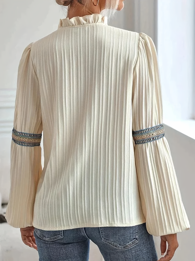 CORA - ELEGANTE KANTEN BLOUSE