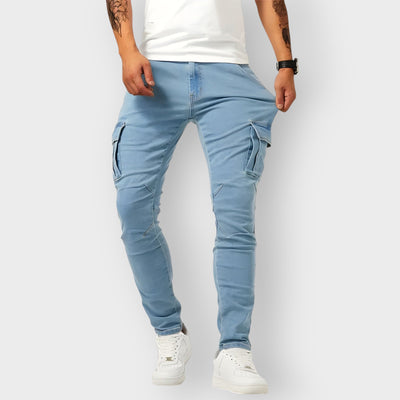 SAMUEL - STRETCH DENIM CARGO BROEK