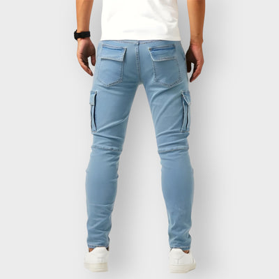 SAMUEL - STRETCH DENIM CARGO BROEK