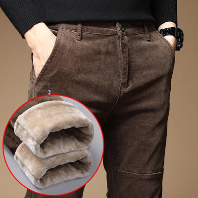 AMARI - Heren Fleece & Stretch Fluwelen Broek