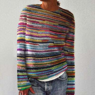 ANNABEL - GEBREIDE RETRO DAMES TRUI